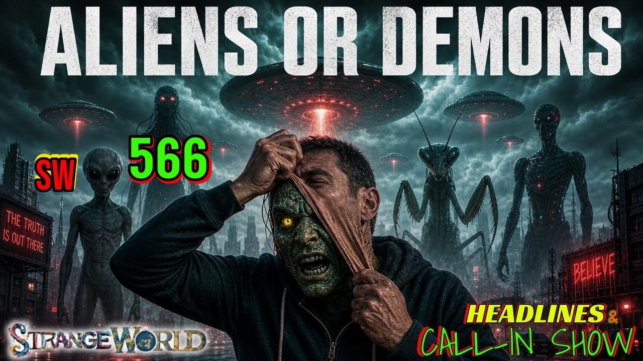 Strange World 566 - Headlines & Call in show - DJ Curious & Mark Sargent