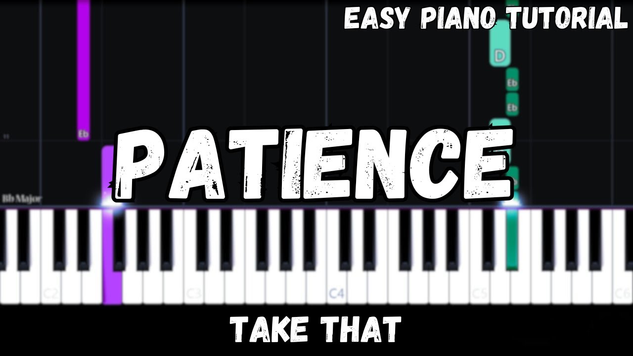 Take That - Patience (Easy Piano Tutorial)