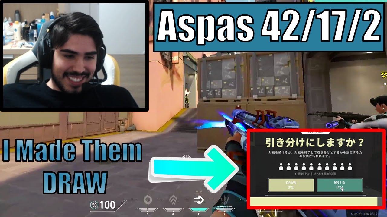 LEV Aspas Made Enemy Team Press Yes At Draw Vote After 42 Bombs | In Split | On Jett | VALORANT