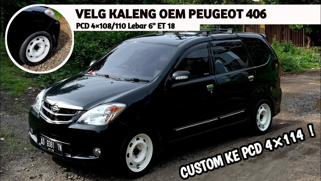 Pasang Velg Kaleng Peugeot 406 ke Avanza | OEM look style