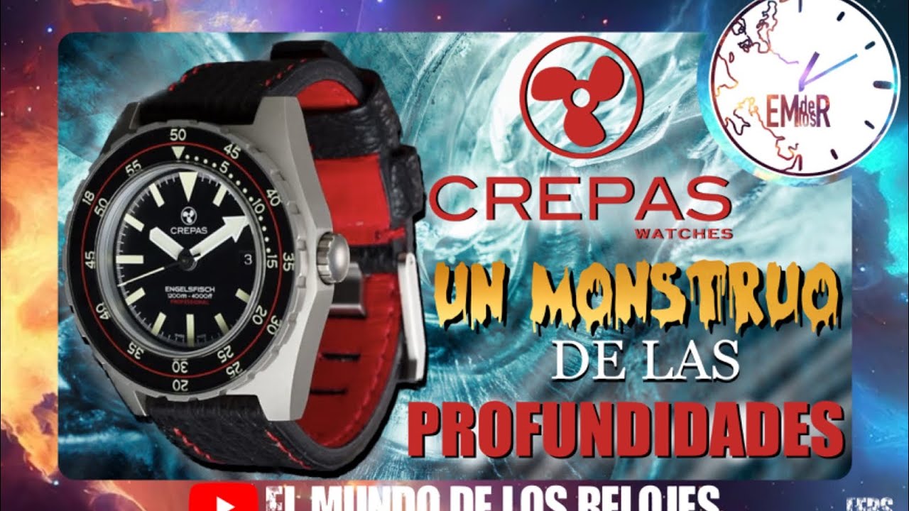 🤿 RELOJ CREPAS ENGELSFISCH 1200M Edición Limitada. Un verdadero reloj para BUZOS PROFESIONAL