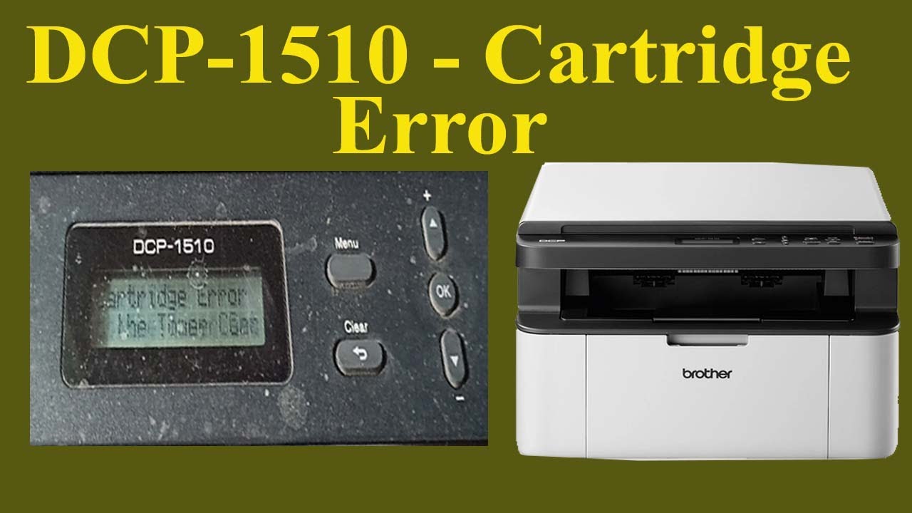 brother printer toner cartridge error fix 100% DCP-1510 Cartridge Error | Brother #Technical Jasis