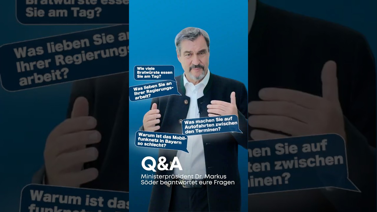 Q&A mit Ministerpr&auml;sident Dr. Markus S&ouml;der - Bayern