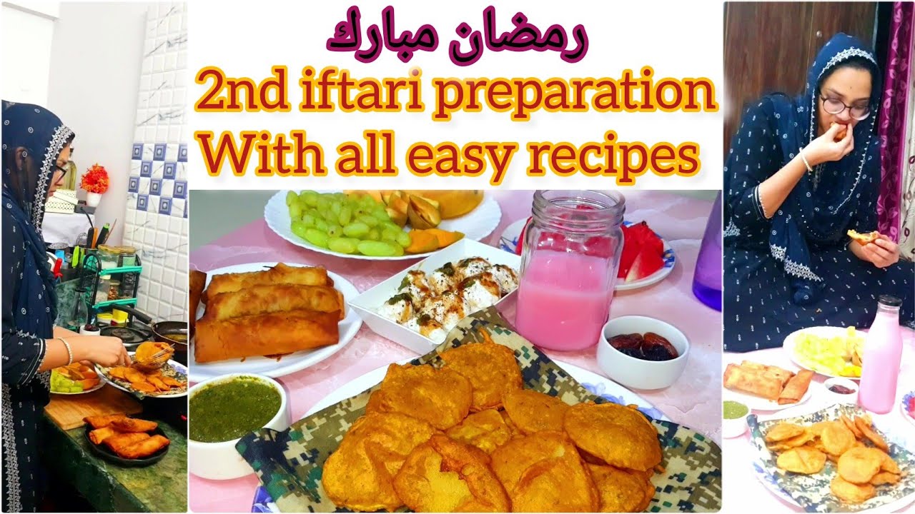2nd iftar routine with recipe| veg cheese roll , aloo pakode , dahi vade  #vegroll #ramadan2024