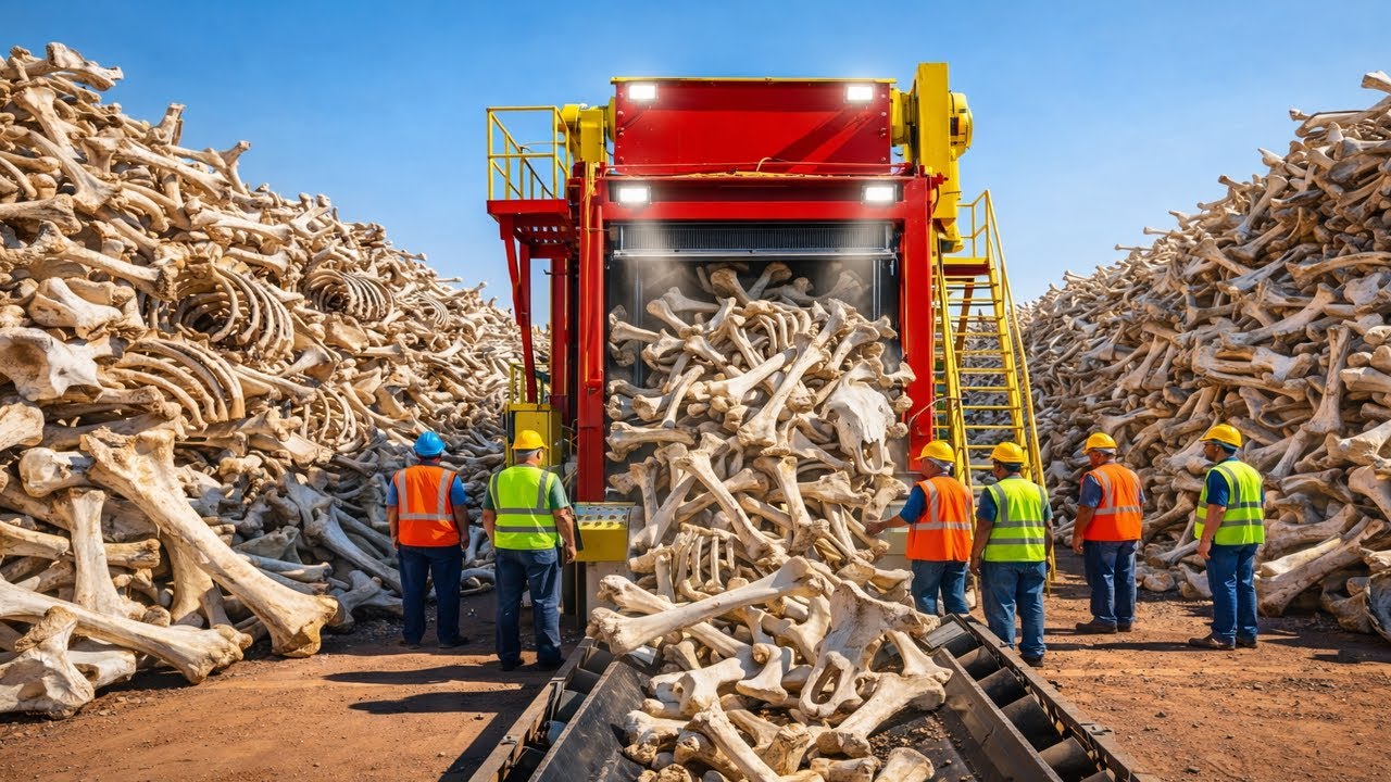 Inside the MASSIVE Bone Recycling Factory Process – How Animal Bones Become Luxury Jewelry