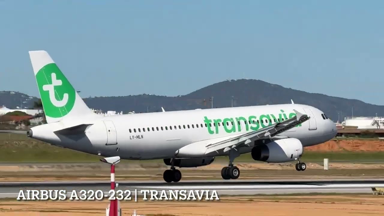 Airbus A320 Landing At Faro Airport FAO | Transavia