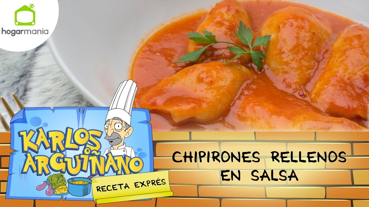 Karlos Argui&ntilde;ano: Receta de Chipirones rellenos en salsa