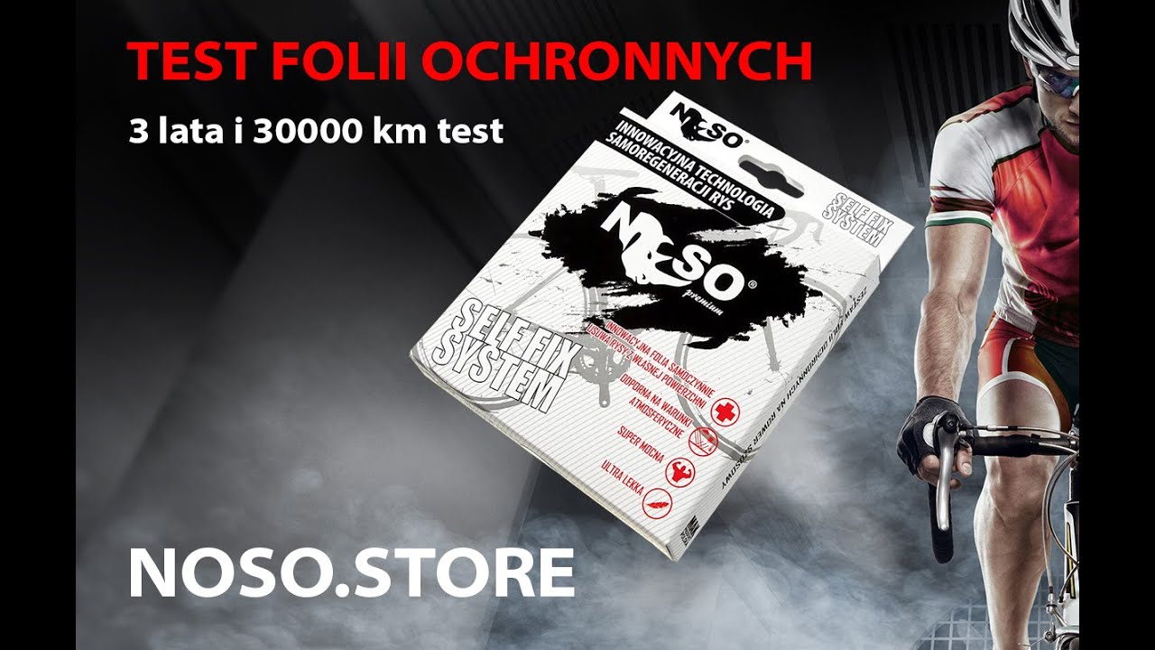 30 000 KM w 3 lata TEST oklejenia ramy roweru i wytrzymałości folii samoregenerującej  NOSO PREMIUM