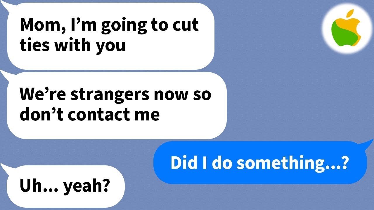 【Apple】 My son announced that he wanted to cut ties with me...