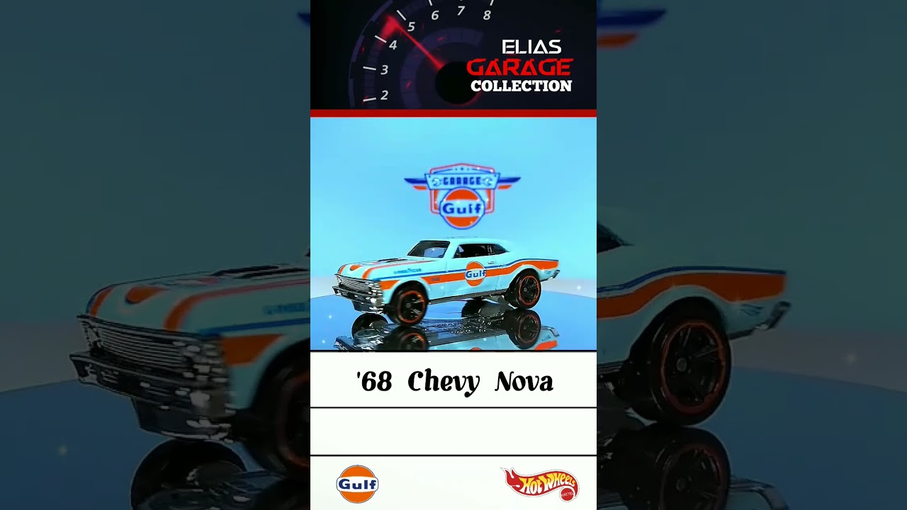 Gulf '68 Chevy Nova Hot Wheels Collection Cars Mattel 2008 #hotwheels #shortvideo #gf06