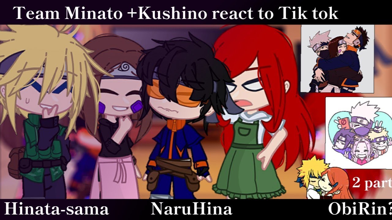 Team Minato react to Tik tok||Eng/rus|2 part