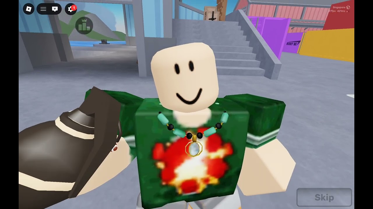 Playing roblox rivals