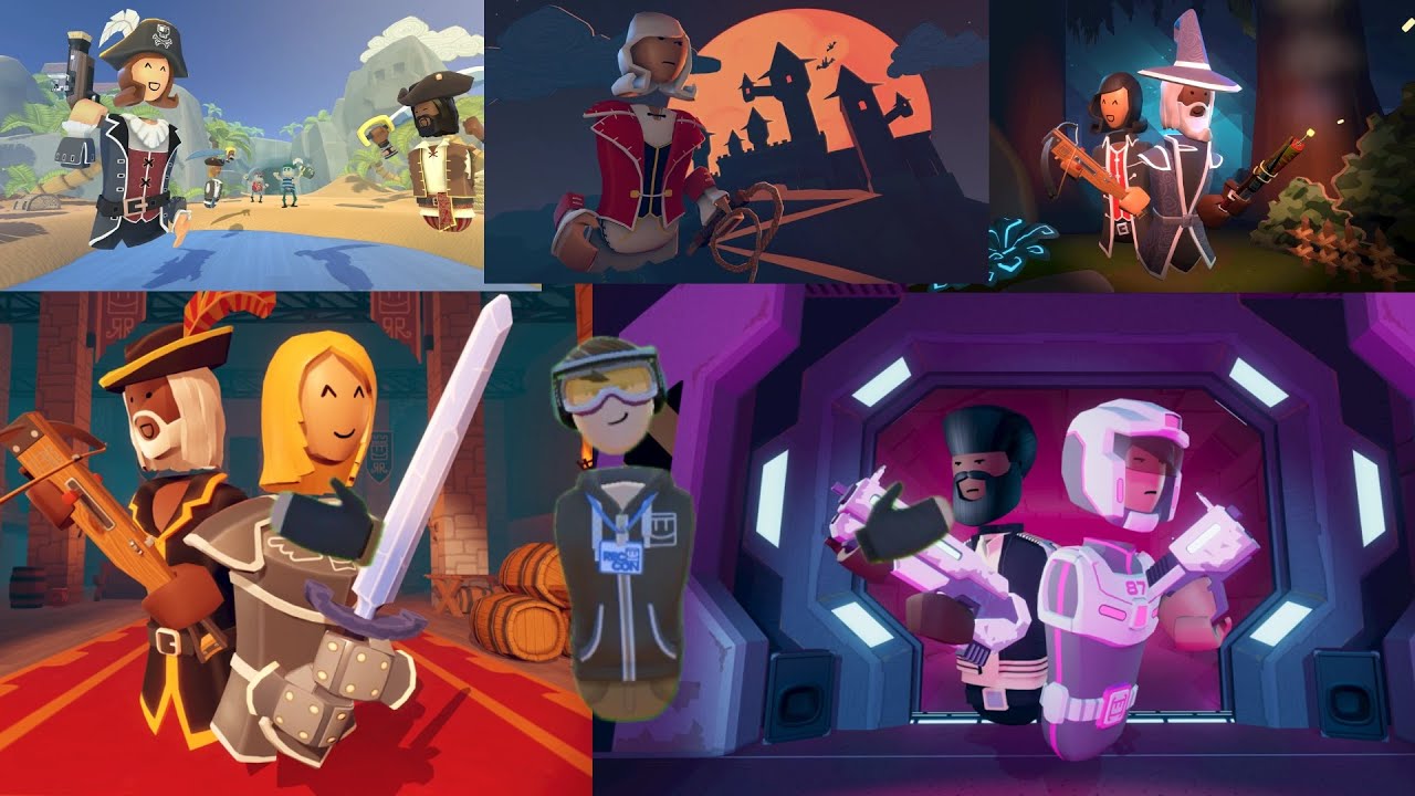 Beating all five RecRoom Original quests with @DaGoatAndy3579