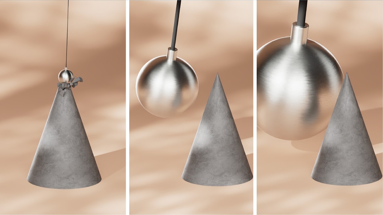 Satisfying Physics Simulation &ndash; Wrecking Ball, Fabric Pressure & Crank Wrapping | Cinema 4D Showcase