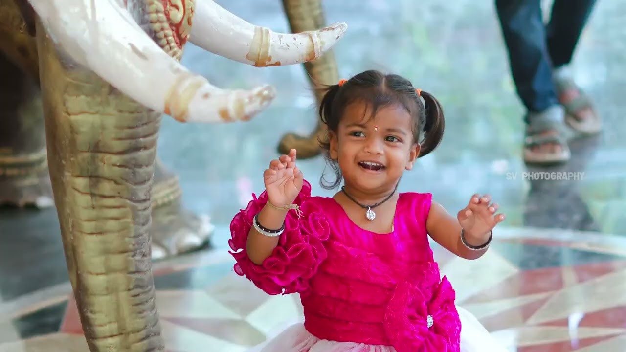 Aakasham Loni Chandamama || Sakruthika Madhu 2nd Birthday Song || SV Photography 9121311015