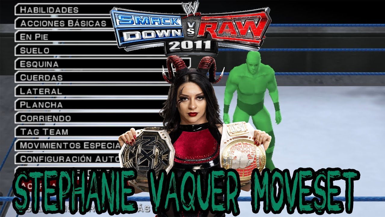 WWE SvR 2011 Stephanie Vaquer CUSTOM Moveset + Finisher (SVB)