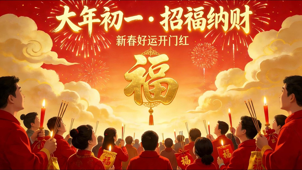 大年初一招福納財 🎊 新春佛系賀歲歌曲｜女聲童聲合唱｜新年好運開門紅