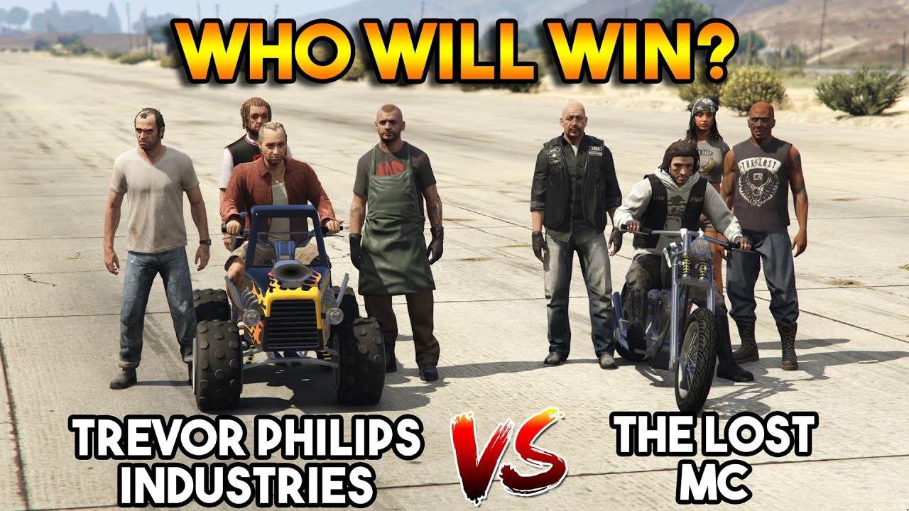 GTA 5 ONLINE : TRREVOR PHILIPS INDUSTRIES VS THE LOST MC (WHO WILL WIN?)