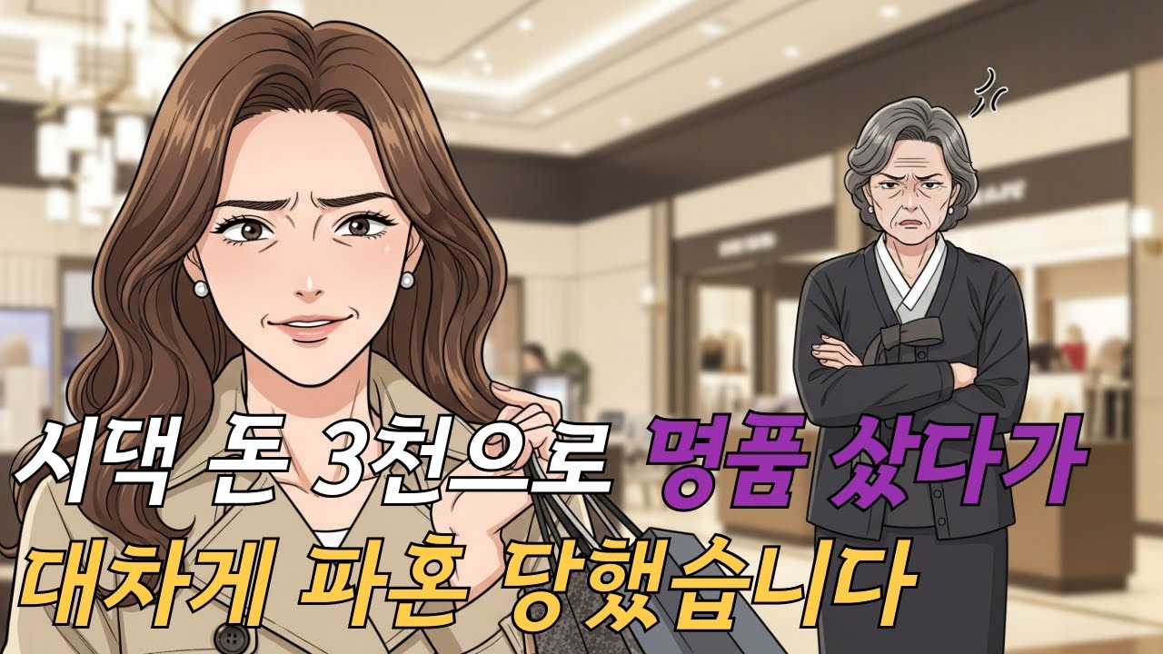 시댁 돈 3천으로 명품 샀다가 파혼 당했습니다… 제가 그렇게 이상한가요?