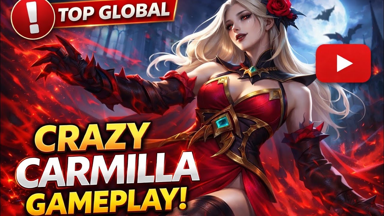 Intense Invasion Ended the Game Instantly | Top Global Carmilla  #MobileLegends
