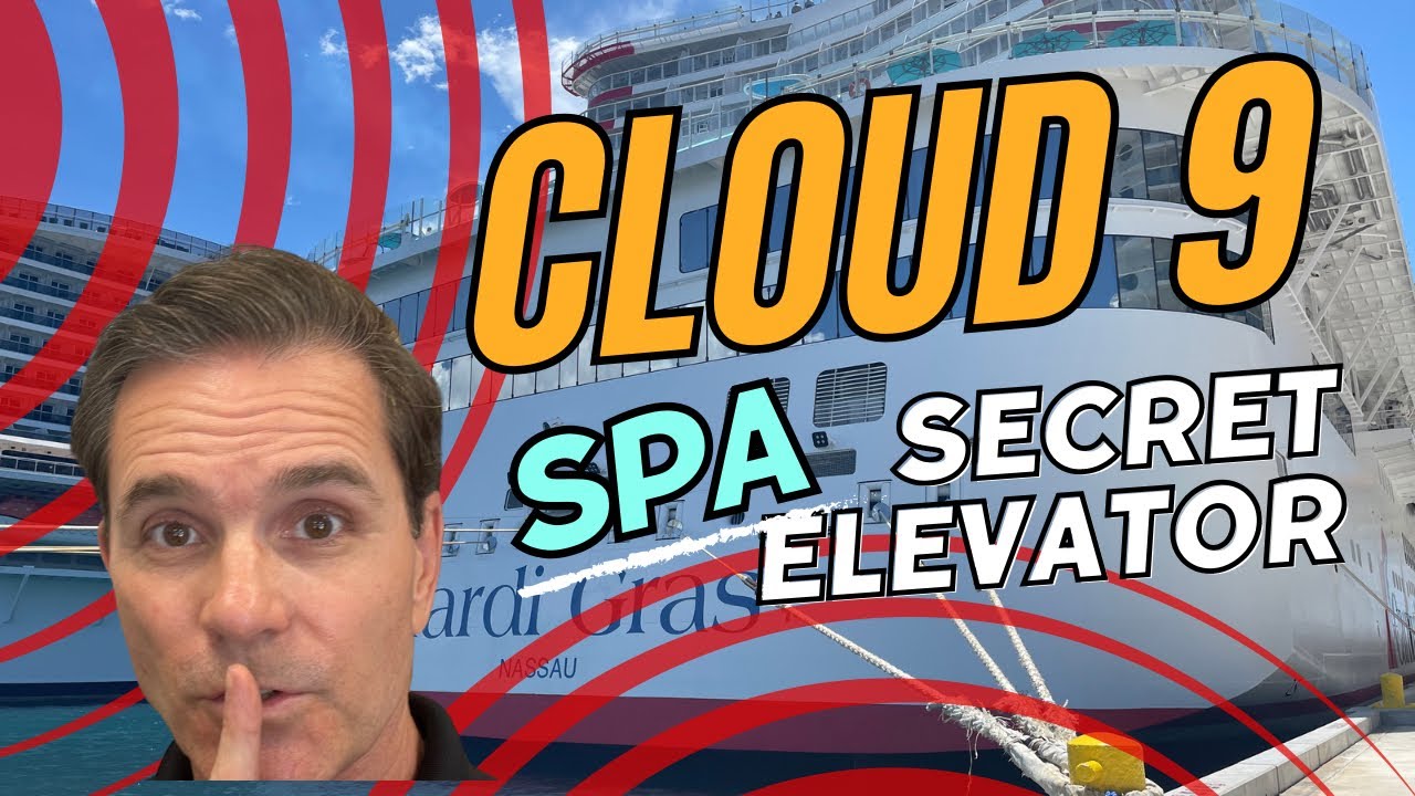 Carnival Mardi Gras cloud 9 spa elevator on deck 17.
