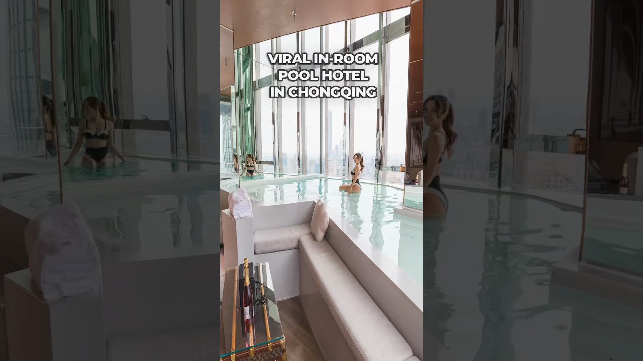 VIRAL in-room pool hotel in Chongqing, super affordable!  #chongqing #instagrammablehotels #china