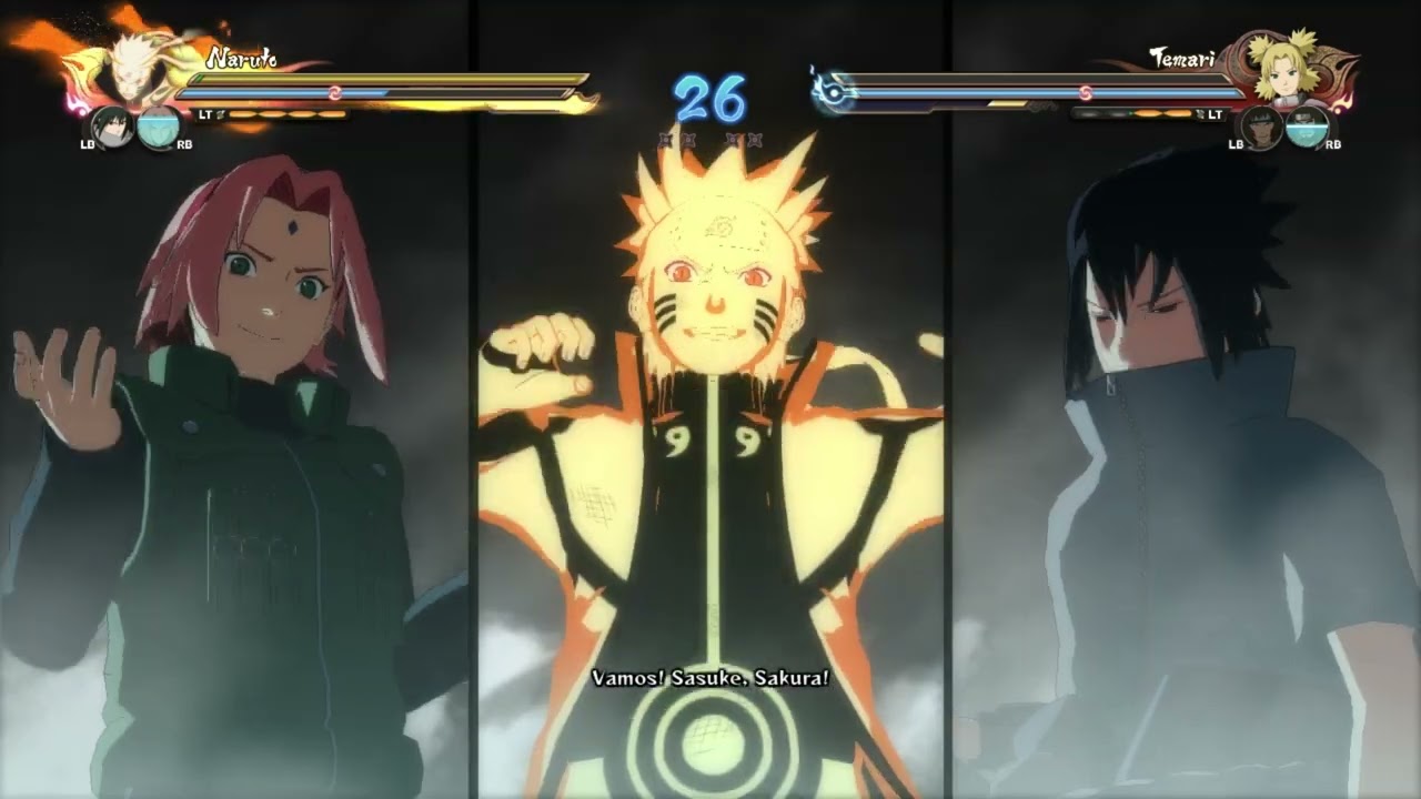 Jogando Naruto Storm 4, pela primeira vez.