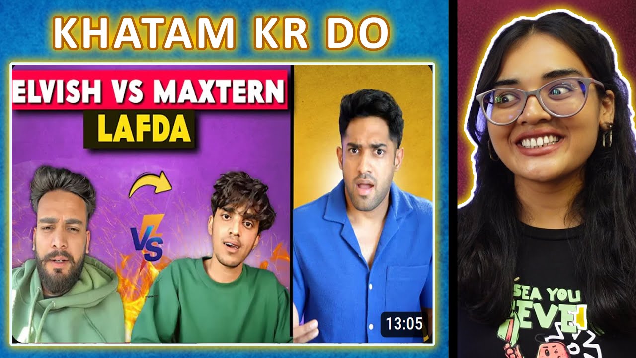 ELVISH YADAV VS MAXTERN LAFDA | WHO IS RIGHT? REACTION | Thugesh | Neha M.