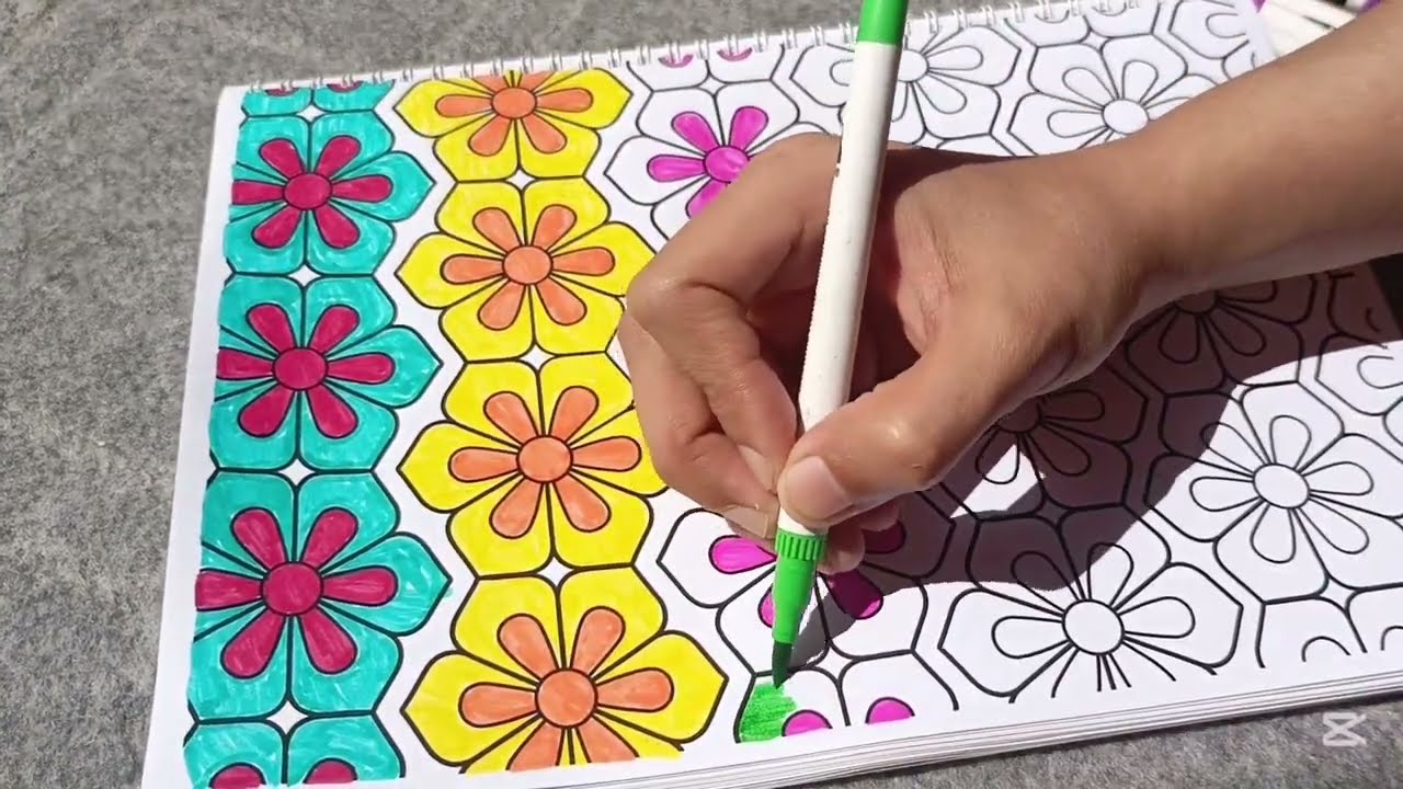 Relaxing Mandala Coloring for Stress Relief | Calm Your Mind & Unwind 🎨✨ 1hour compilation relaxing