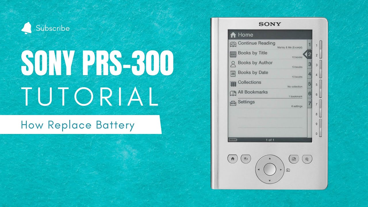 Замена аккумулятора Sony PRS-300 // Восстановление электронной книги
