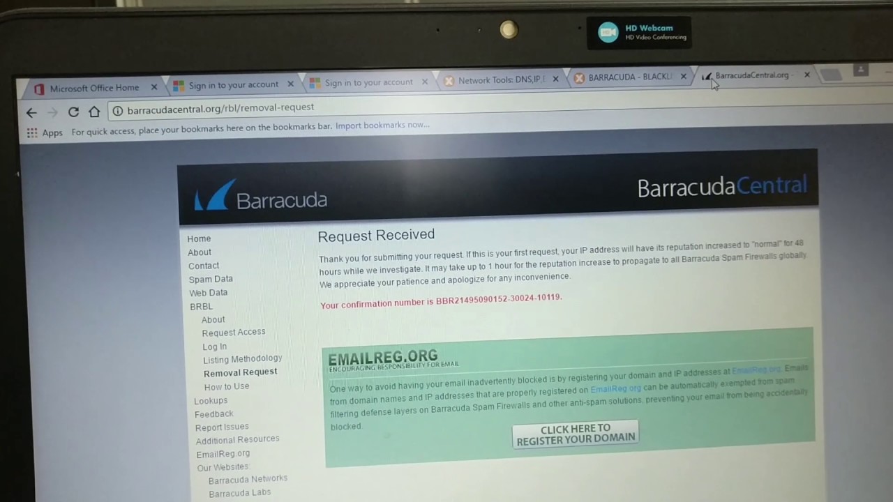 Unblock Blocked IP from MX toolbox