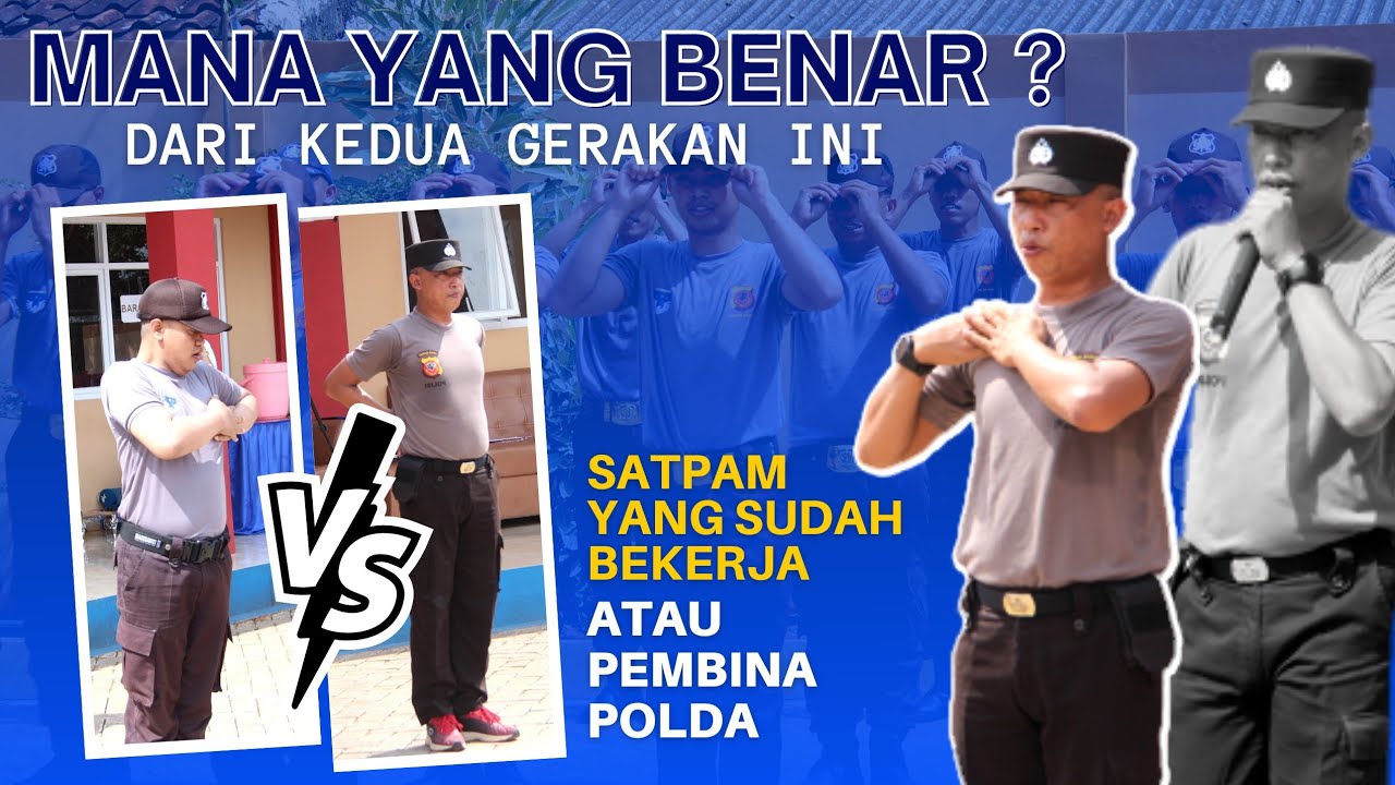 GERAKAN DASAR PARADE PERIKSA KERAPIHAN SATPAM DIKLAT GP 47 SUBANG JAWA BARAT PT. CARAKA SAKTI UTAMA