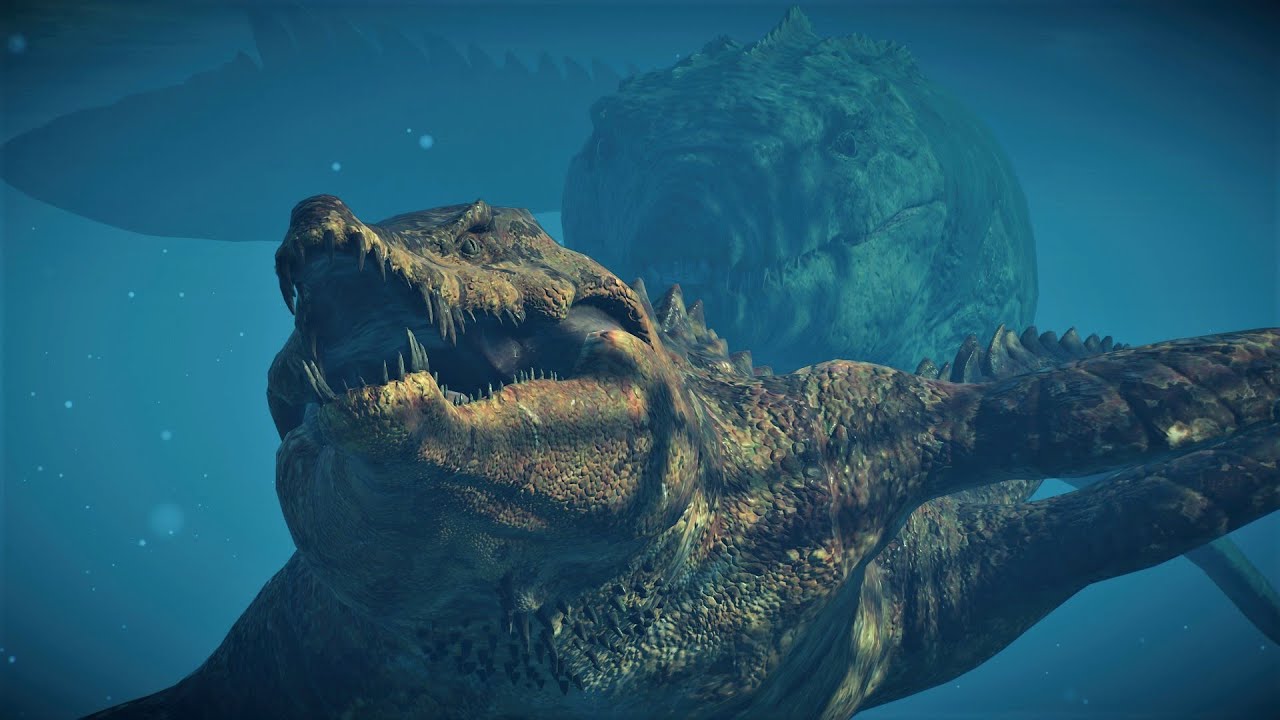 MOSASAURUS HUNTS LIOPLEURODON - Jurassic World Evolution 2