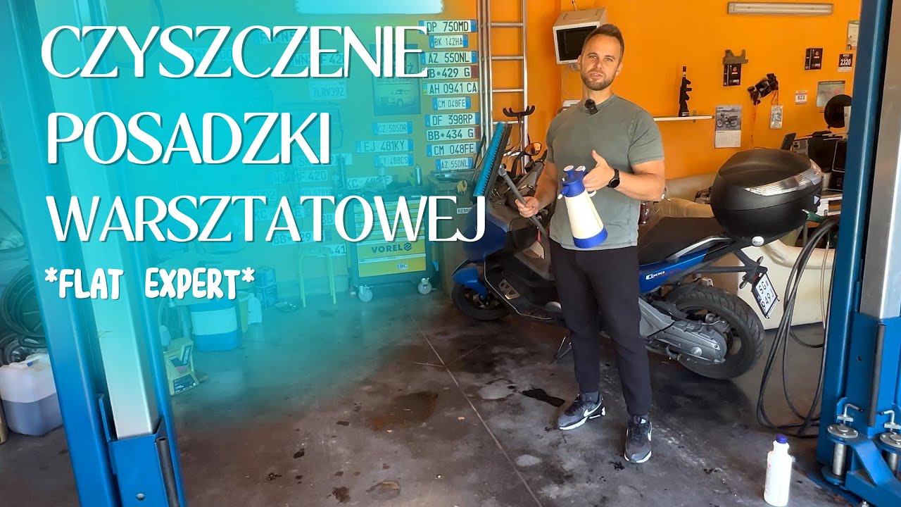 Szybkie i efektywne czyszczenie posadzki warsztatowej - FLAT EXPERT od PRO-CHEM