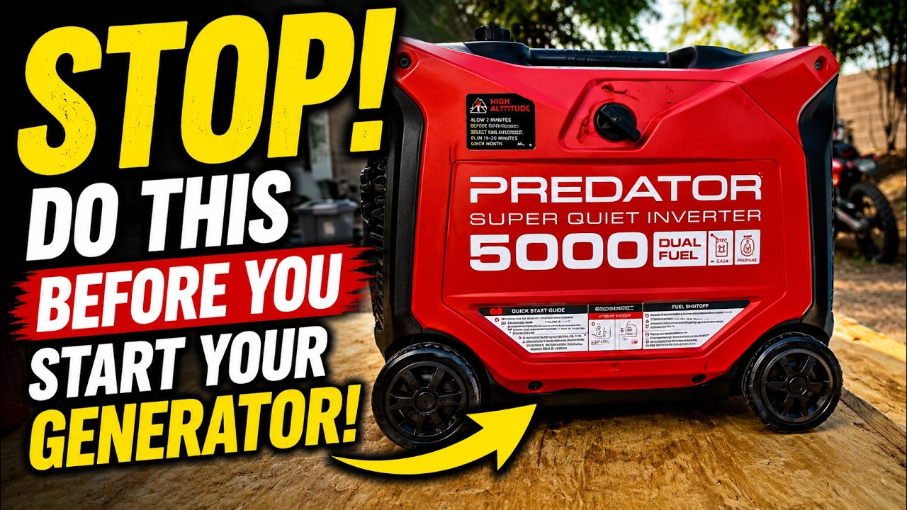 СДЕЛАЙТЕ ЭТО ПЕРВЫМ! Генератор Predator 3500 - 5000 Вт. Две вещи, которые вам нужно знать!