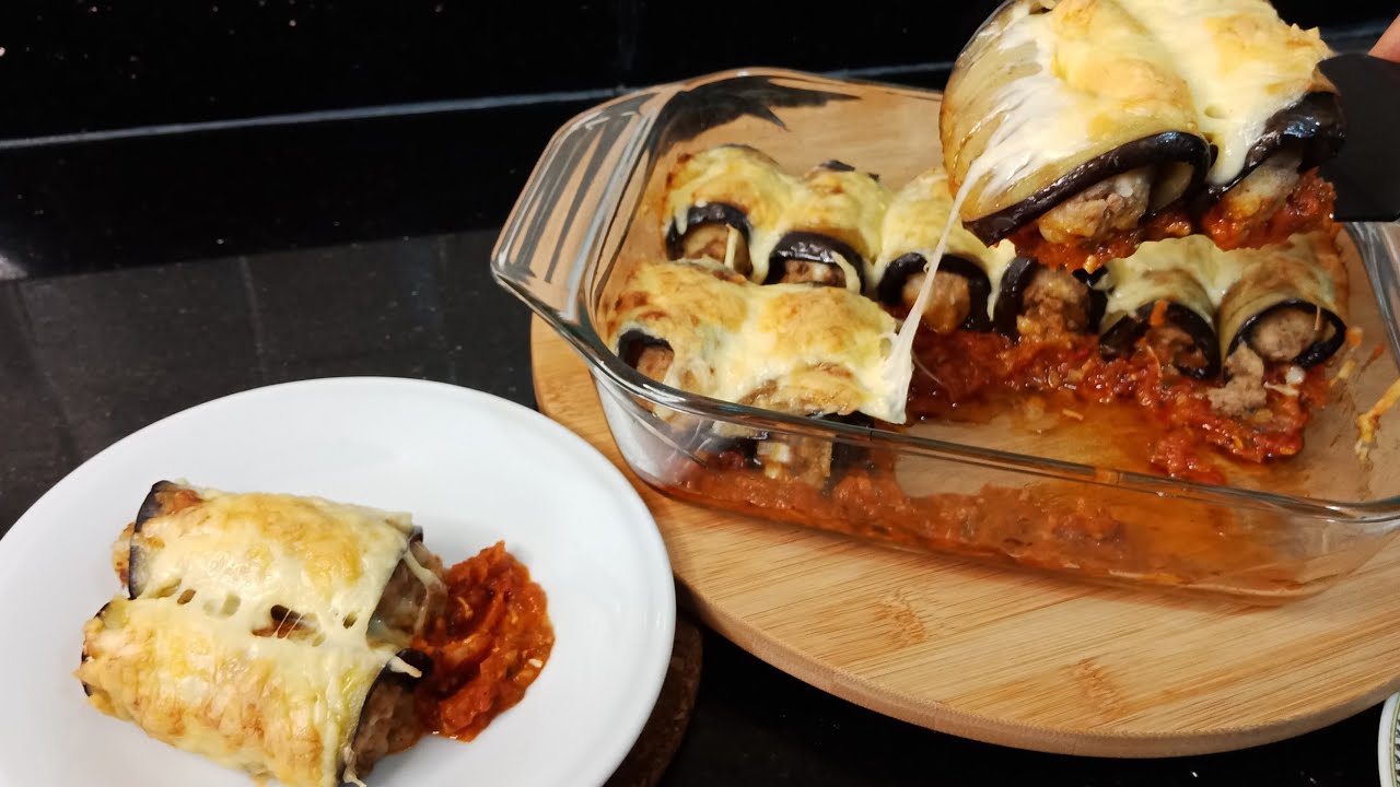كراتان بالدنجال و البطاطس مع الكفتة، وجبة جد سريعة و طريقة سهلة - Gratin de legumes et viande hachée