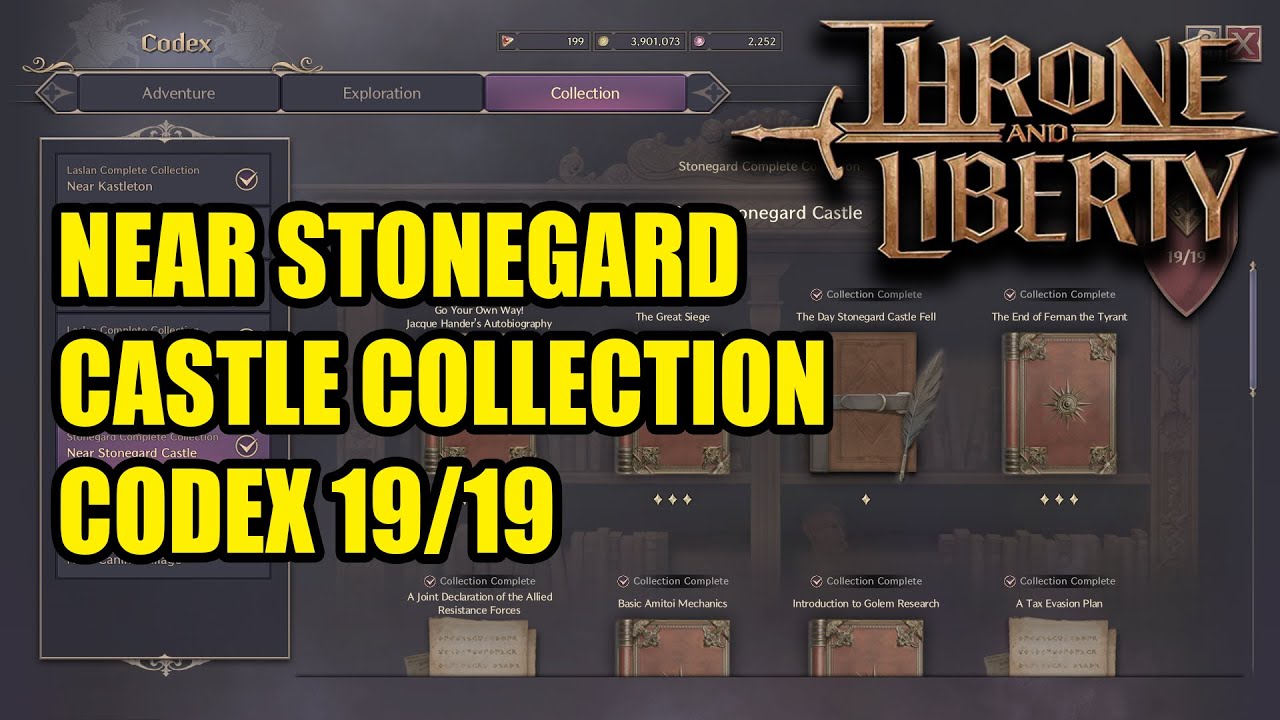 19 NEAR STONEGARD CASTLE Stonegard Complete Collection Codex THRONE AND LIBERTY