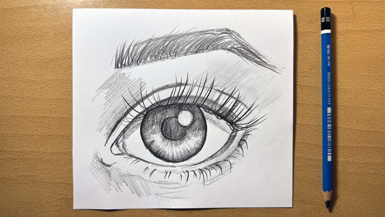 Realistic Eye Drawing Tutorial | Pencil Technique