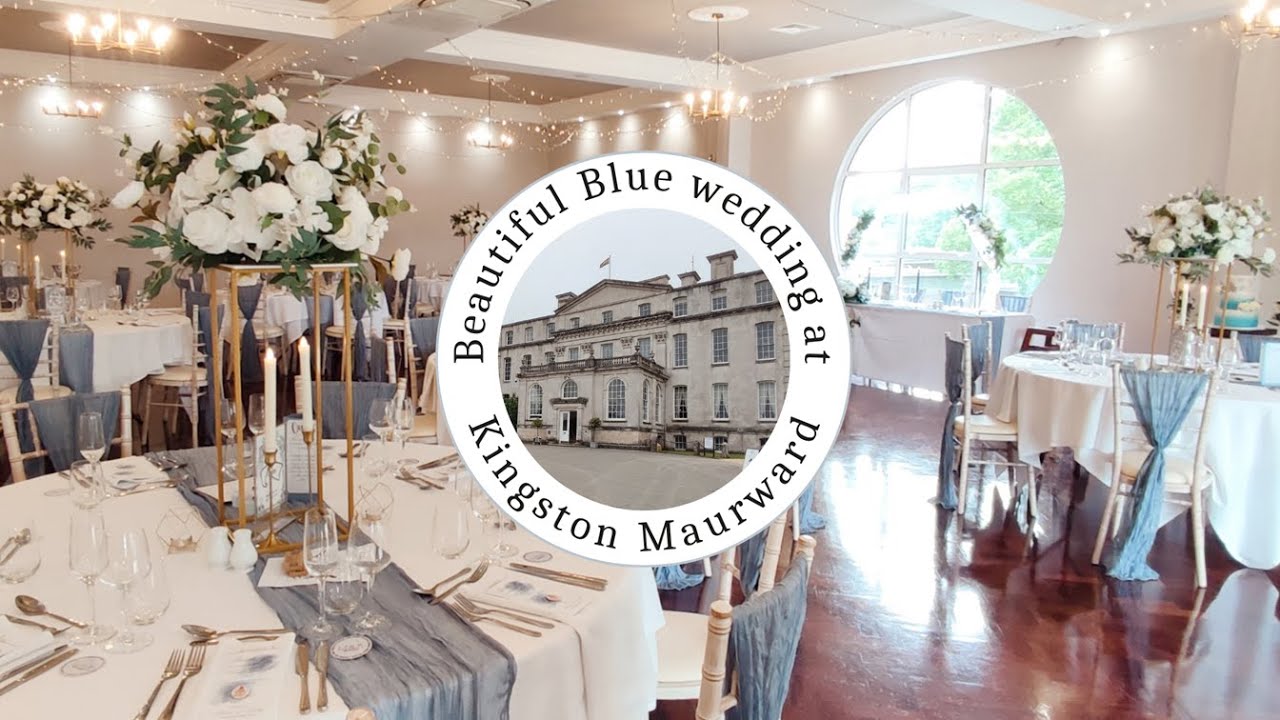 Beautiful Dusty Blue Wedding Styling at Kingston Maurward, Dorset