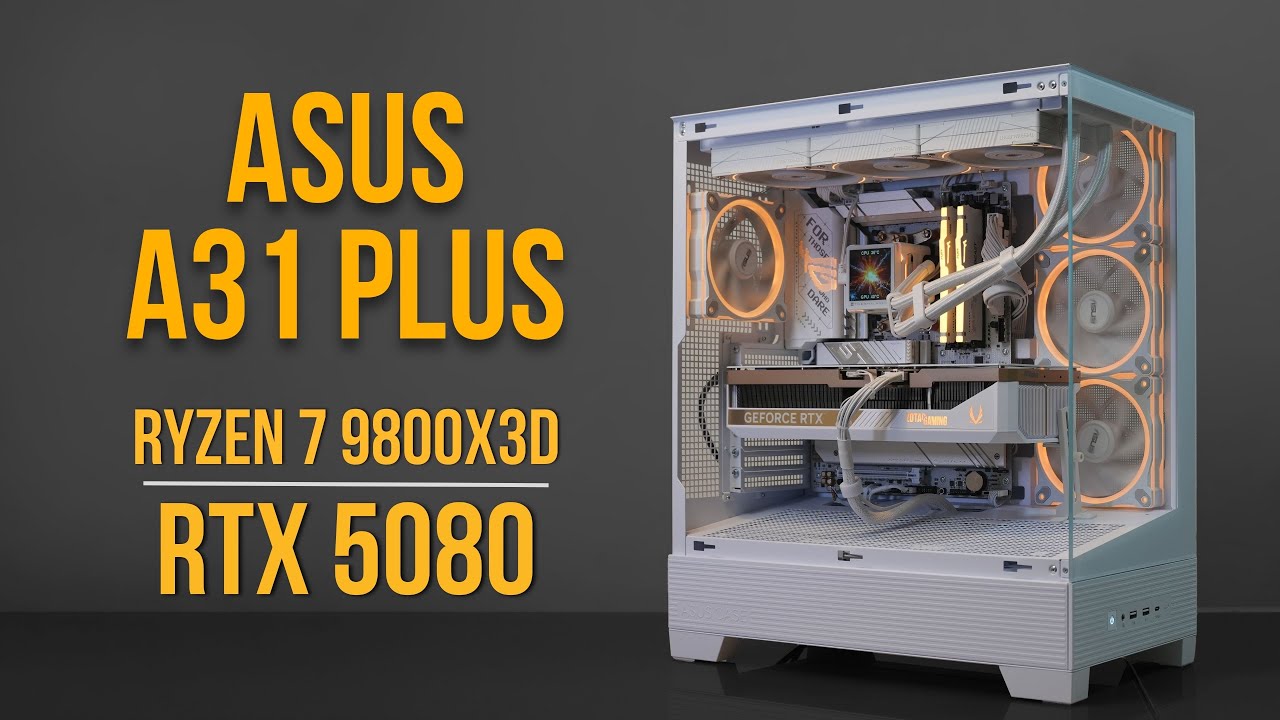 Asus A31 Plus White 4K ATX Gaming Build | Ryzen 7 9800X3D | RTX 5080