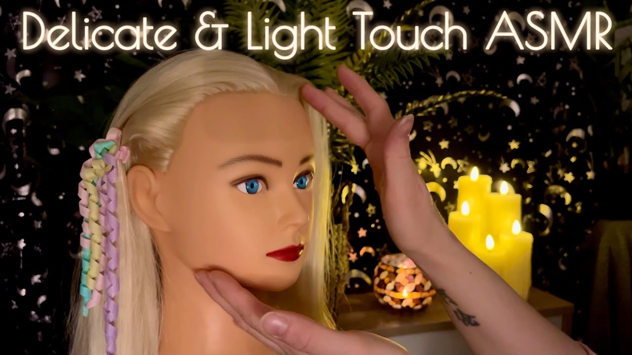 ASMR Hair Play, Face & Neck Tracing | Light & Delicate Touch | Gentle, Sensual Triggers For Sleep