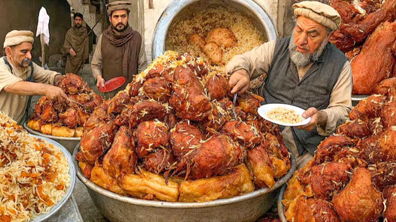 Kabuli Pulao Recipe in Afghanistan | 150+ KG Beef Pulao Prepared | Cheapest Street Food