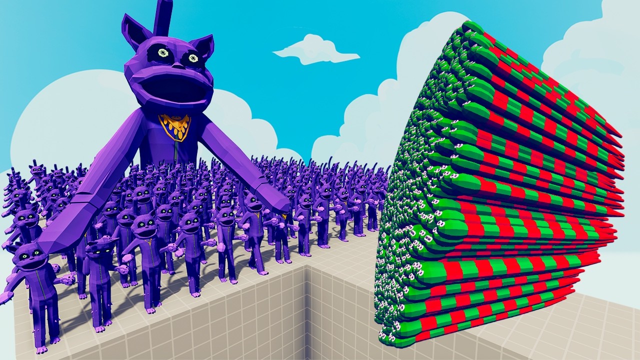 200x CATNAP + 1x GIANT vs EVERY GOD Totally Accurate Battle Simulator TABS