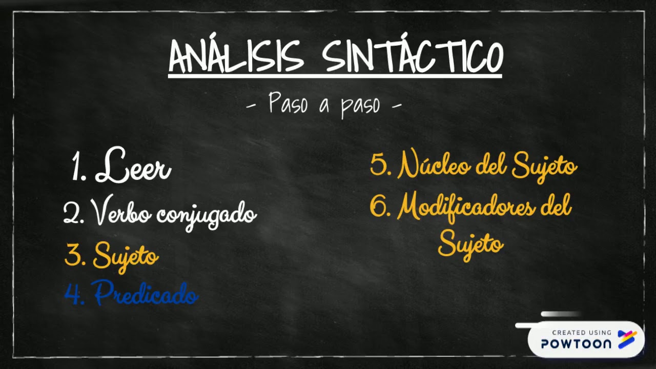 An&aacute;lisis Sint&aacute;ctico - 5to Grado