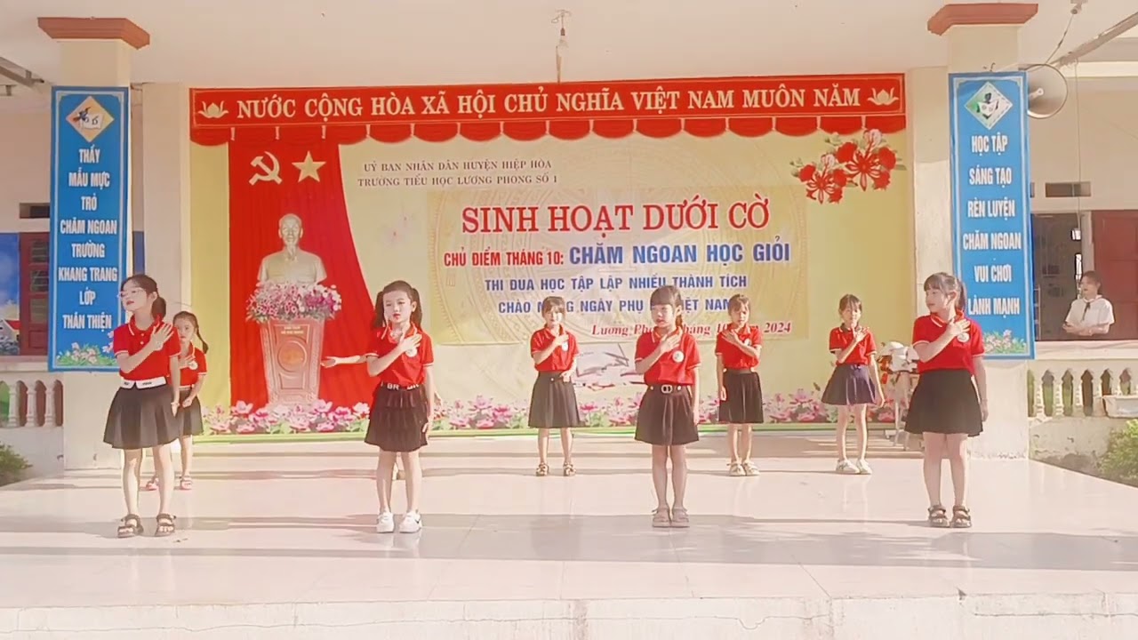 Bay lên nhé ước mơ - Chào cờ tuần 5 - TH Lương Phong 1