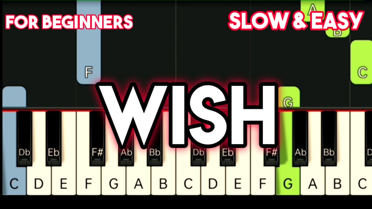 DONNA CRUZ - WISH | SLOW & EASY PIANO TUTORIAL