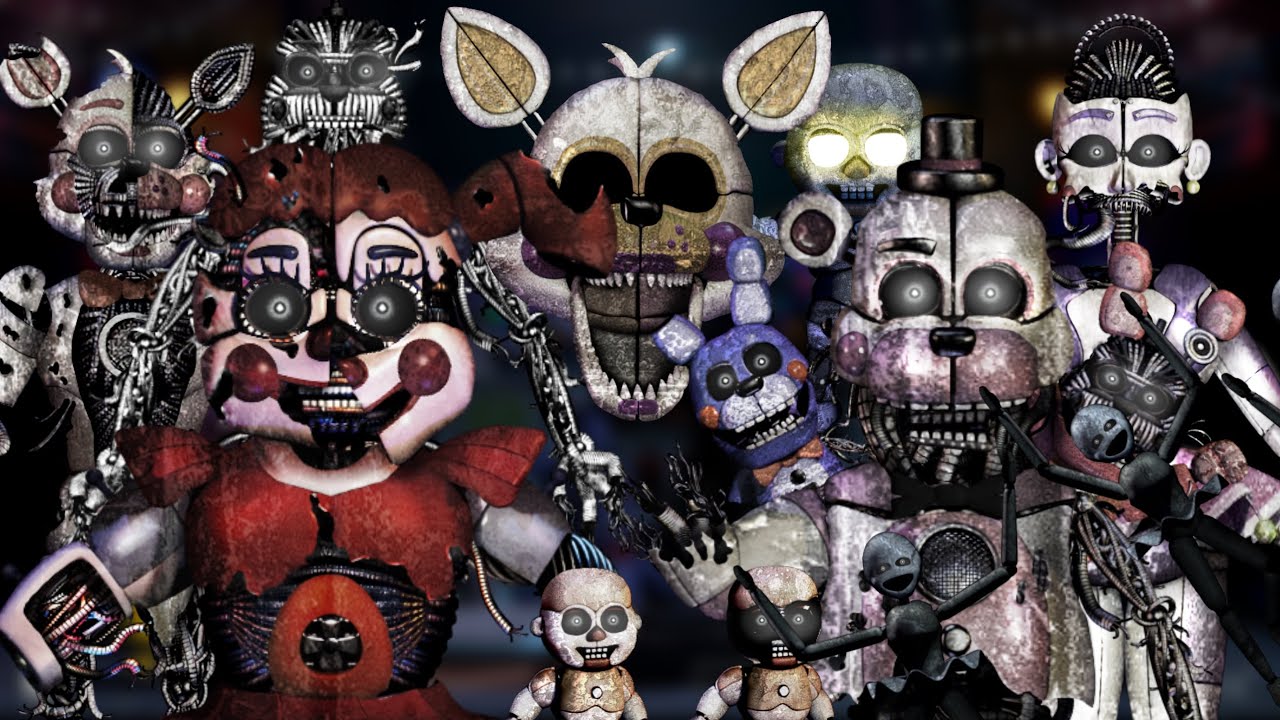 FNAF Speed Edit | Ignited Sister Location Animatronics (Part 1)