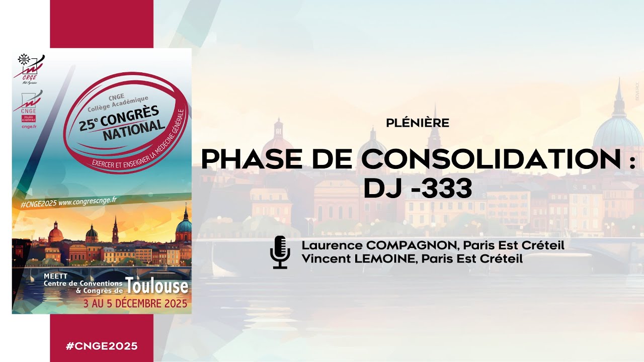 CNGE 2025 – Phase de consolidation : DJ -333 | Laurence COMPAGNON et Vincent LEMOINE
