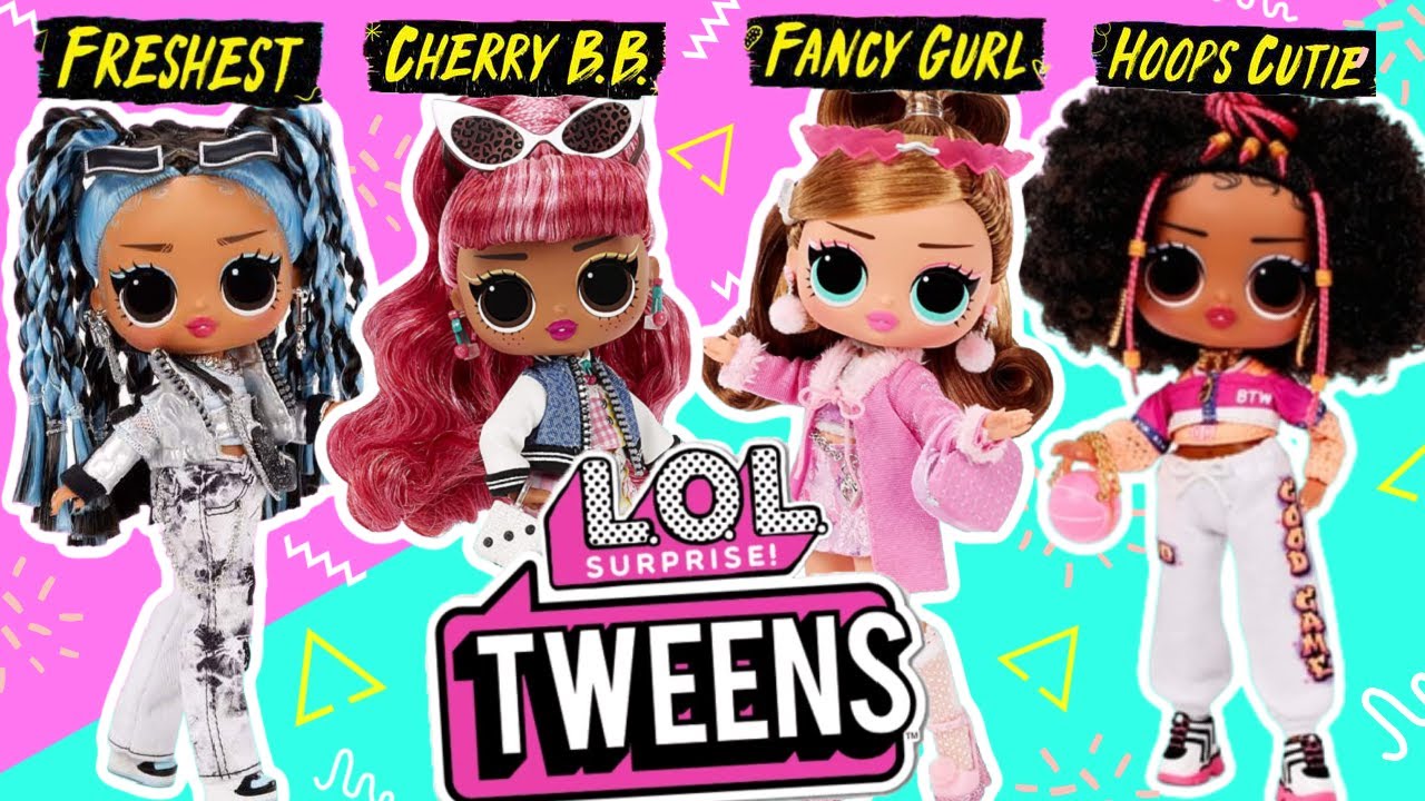 LOL BTW Tweens Dolls Series 1 + New MISS GLAM OMG Present Surprise Doll
