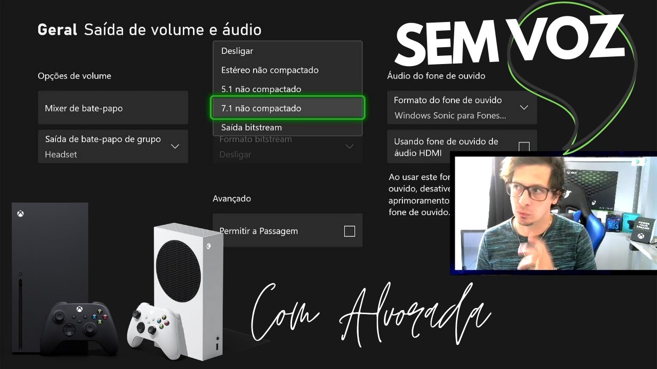 Xbox Series One | Não sai o som da voz no jogo | Como Corrigir